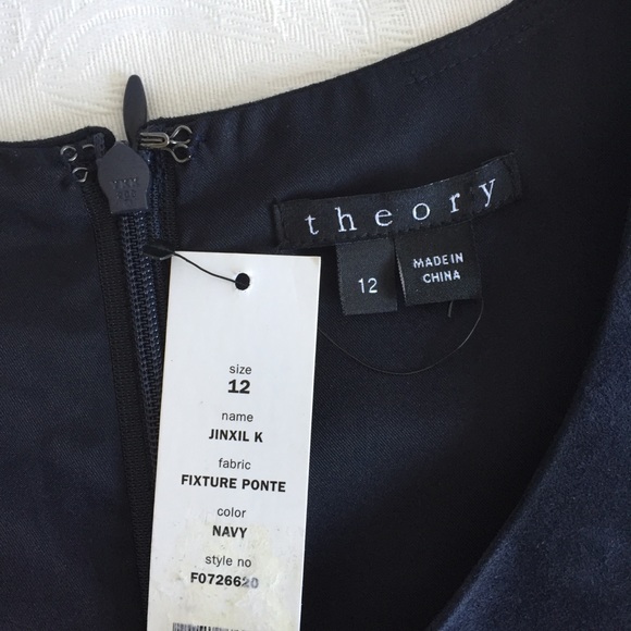 Theory Jinxil K Suede Combo Dress - Picture 6 of 8